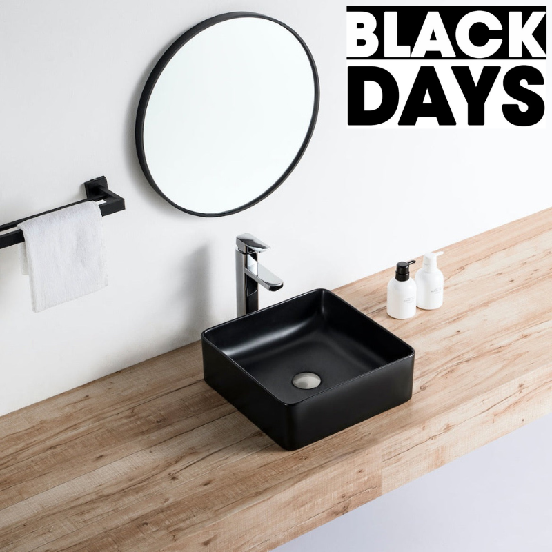 Vasque à poser carrée en céramique RIVA 3 coloris