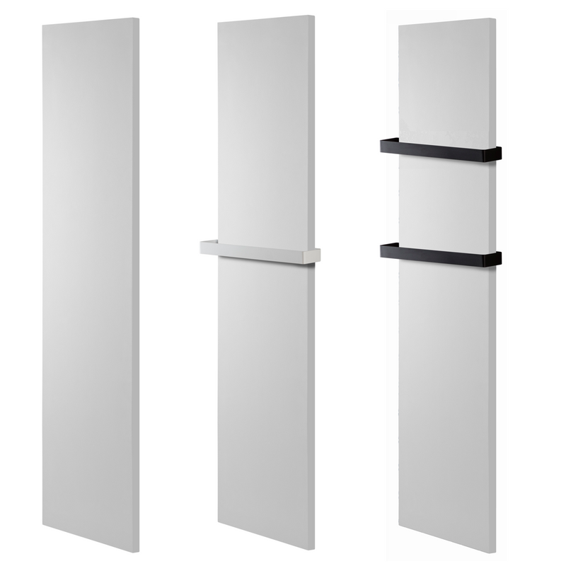 Radiateur sèche-serviettes électrique, MONOCHROME Blanc mat, 450 W, 800 W ou 1200 W - Le Monde du Bain