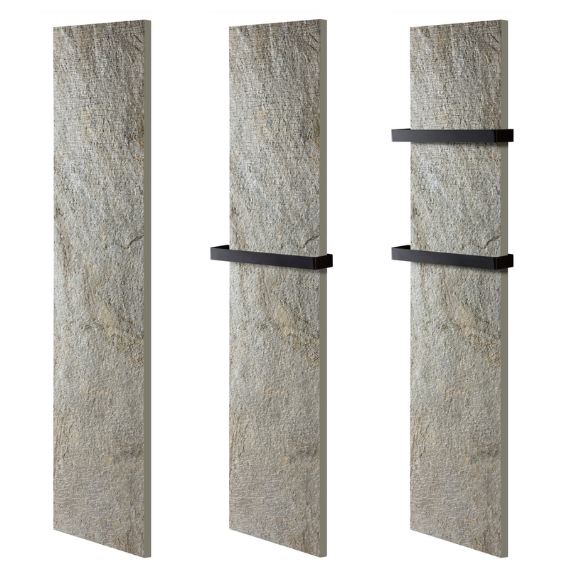 Radiateur sèche-serviettes électrique, PIERRE NATURELLE Ardoise, 450 W, 800 W ou 1200 W