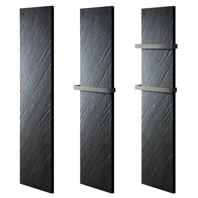 Radiateur sèche-serviettes électrique, PIERRE NATURELLE Graphite, 450 W, 800 W ou 1200 W