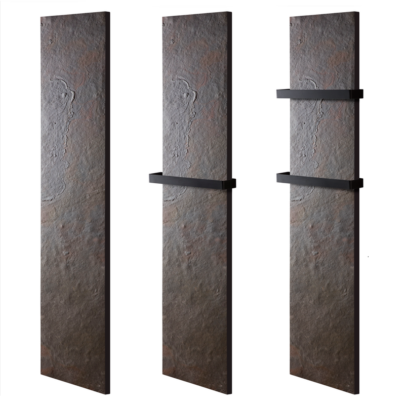 Radiateur sèche-serviettes électrique, PIERRE NATURELLE Lauzes, 800 W ou 1200 W