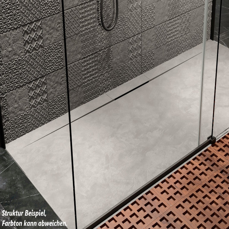 Receveur de douche extra-plat en fonte minérale LYRA - Le Monde du Bain