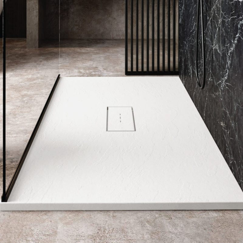 Receveur de douche extra-plat en fonte minérale VIC - Le Monde du Bain