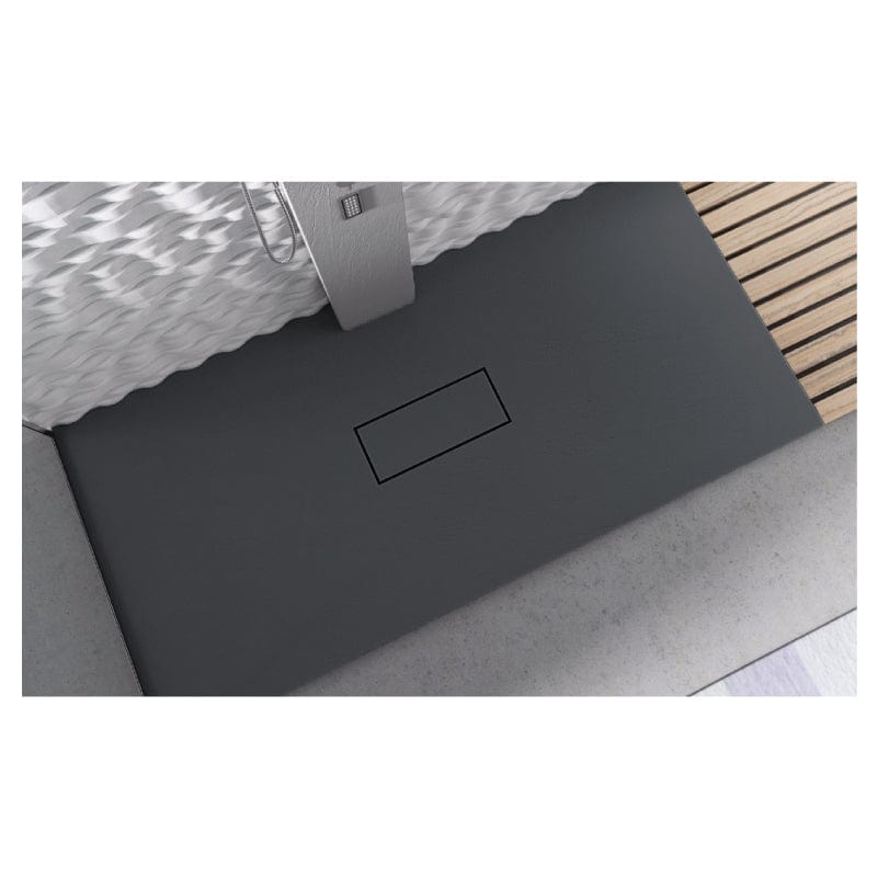 Receveur de douche extra-plat en fonte minérale VIC - Le Monde du Bain