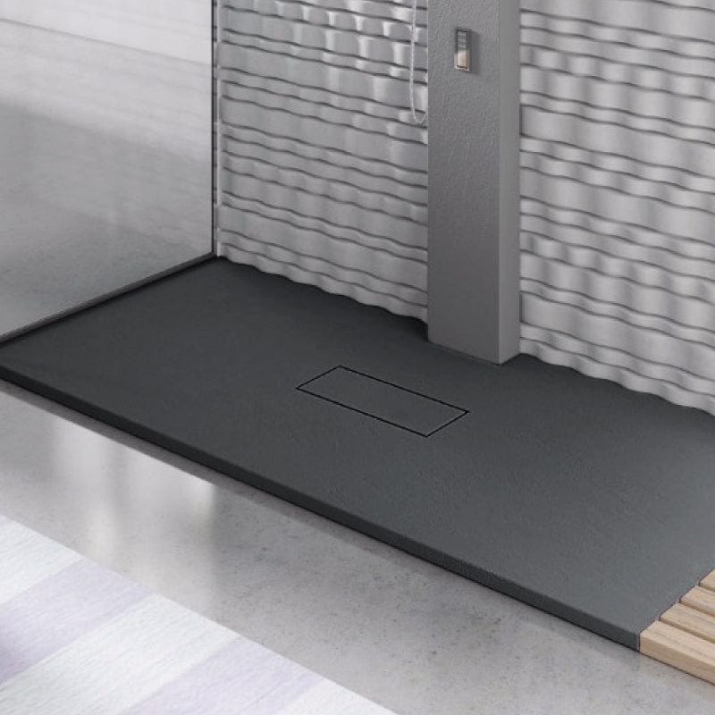 Receveur de douche extra-plat en fonte minérale VIC - Le Monde du Bain