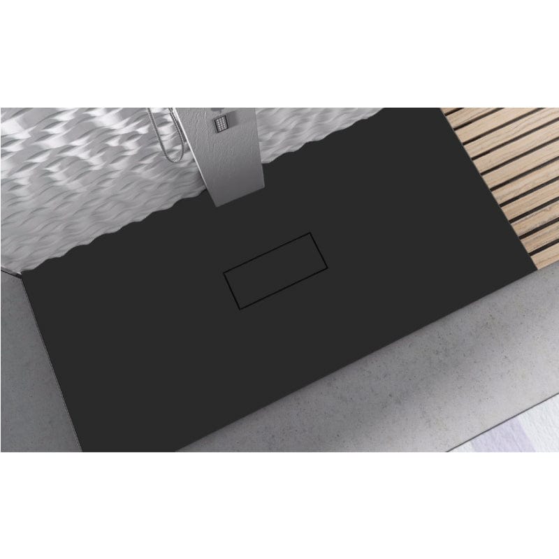 Receveur de douche extra-plat en fonte minérale VIC - Le Monde du Bain