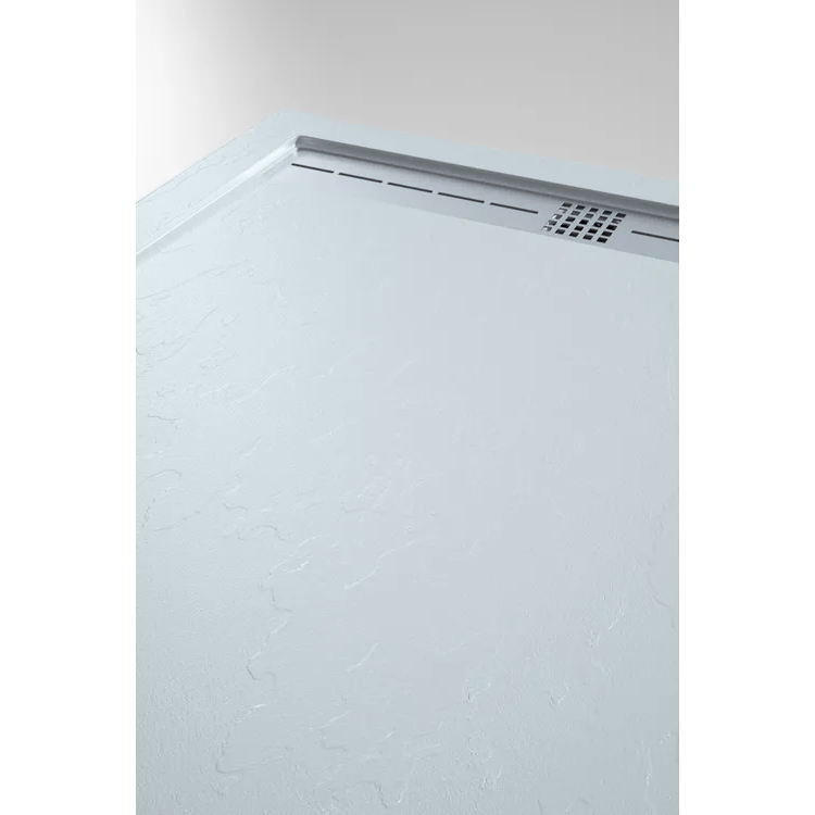 Receveur de douche extra plat ARCO en résine surface ardoisée gris cendre