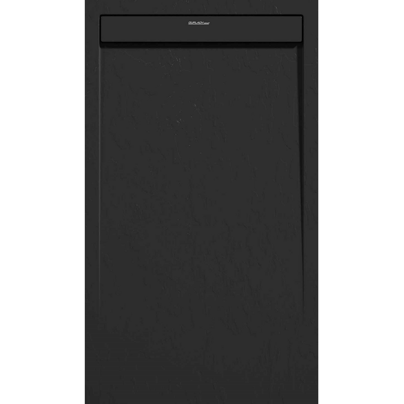 Receveur de douche résine surface ardoisée CLEVER noir -Le Monde du Bain