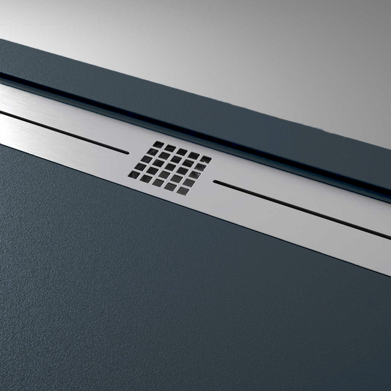 Gille inox - Receveur de douche extra plat ARCO en résine surface ardoisée anthracite - Le Monde du Bain