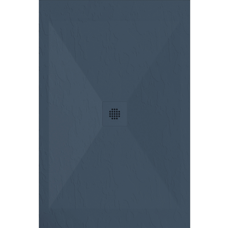 Receveur de douche extra plat DEXA en résine surface ardoisée anthracite - Le Monde du Bain