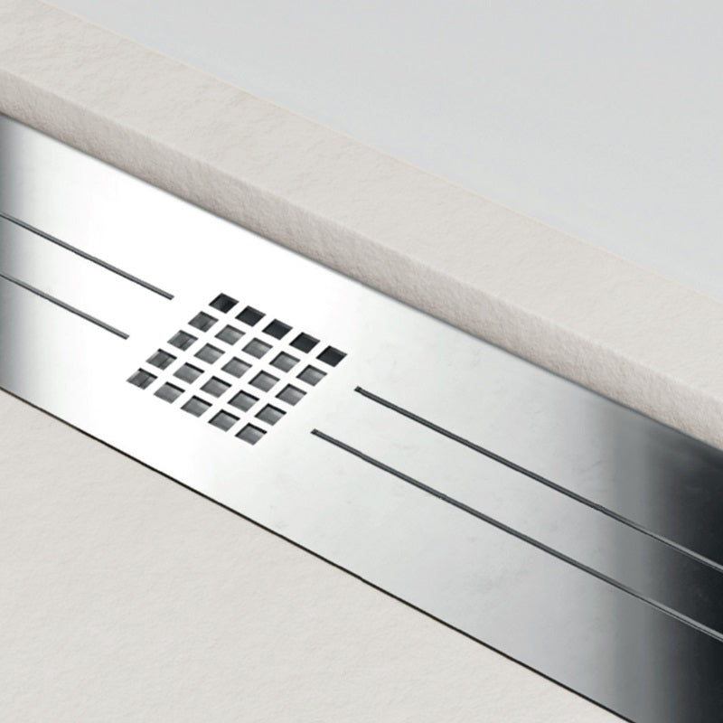 Receveur de douche extra plat ELITE en résine surface ardoisée sable - Le Monde du Bain