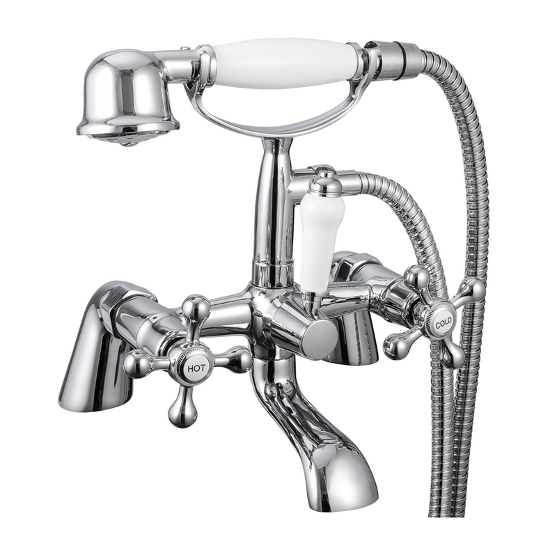 Robinet mélangeur baignoire rétro sur plage VICTORIA - Le Monde du Bain