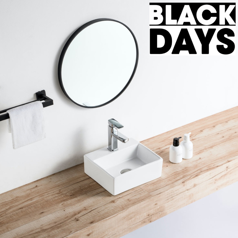 Vasque à poser rectangulaire en céramique SALTA