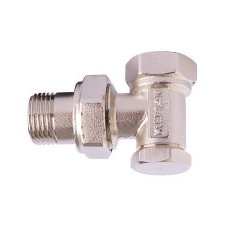 T de raccordement en laiton plaqué nickel pour radiateur et sèche serviette - Le Monde du Bain