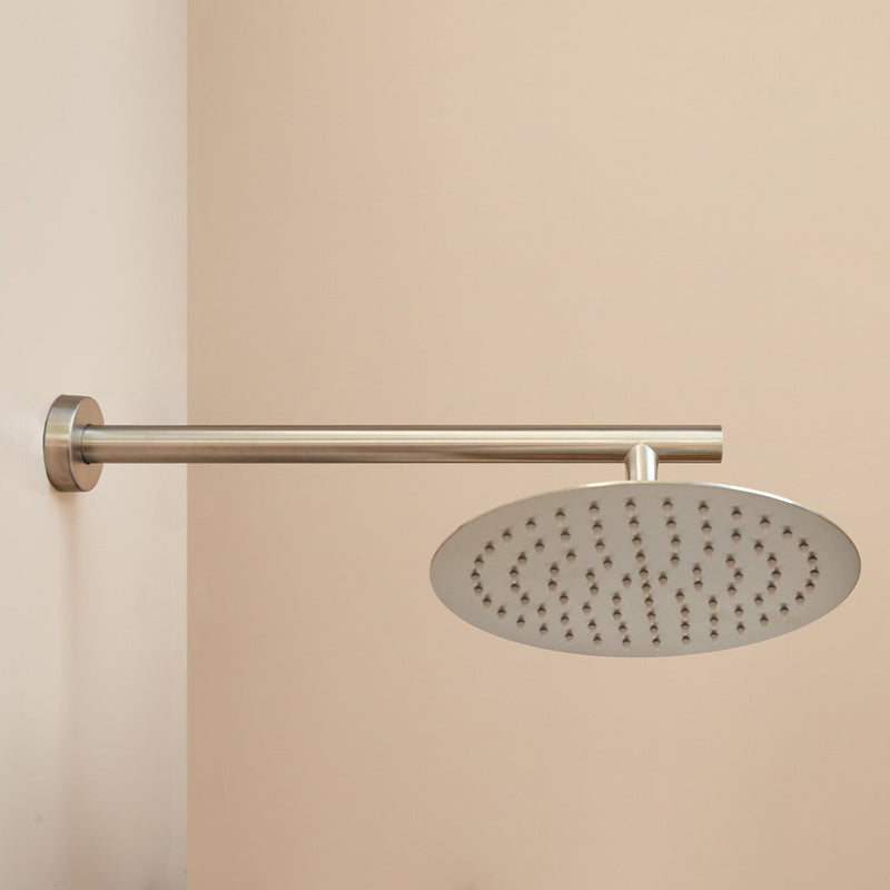 Kit de douche thermostatique à encastrer LOOP or brossé - Le Monde du Bain