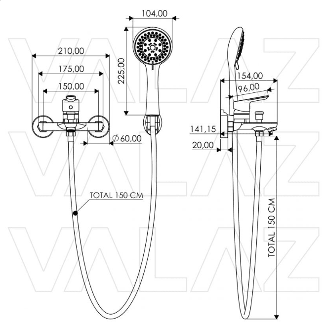 Robinet mitigeur bain/douche ULTIMA chromé
