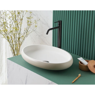 Vasque à poser ovale en sanydur  ESLIDA - Le Monde du Bain