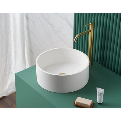 Vasque à poser ronde en sanydur LUCENA - Le Monde du Bain