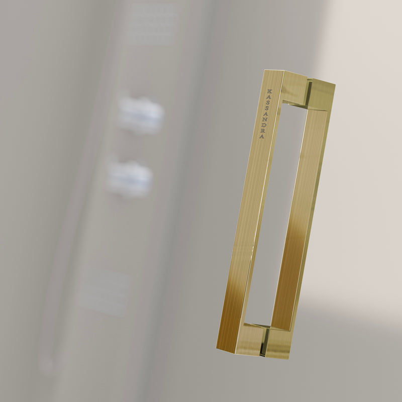 Poignée paroi de douche GLASÉ or brossé