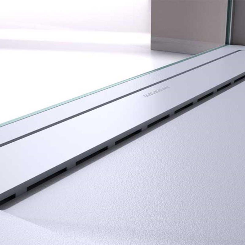 Receveur de douche résine surface ardoisée CLEVER anthracite - Le Monde du Bain