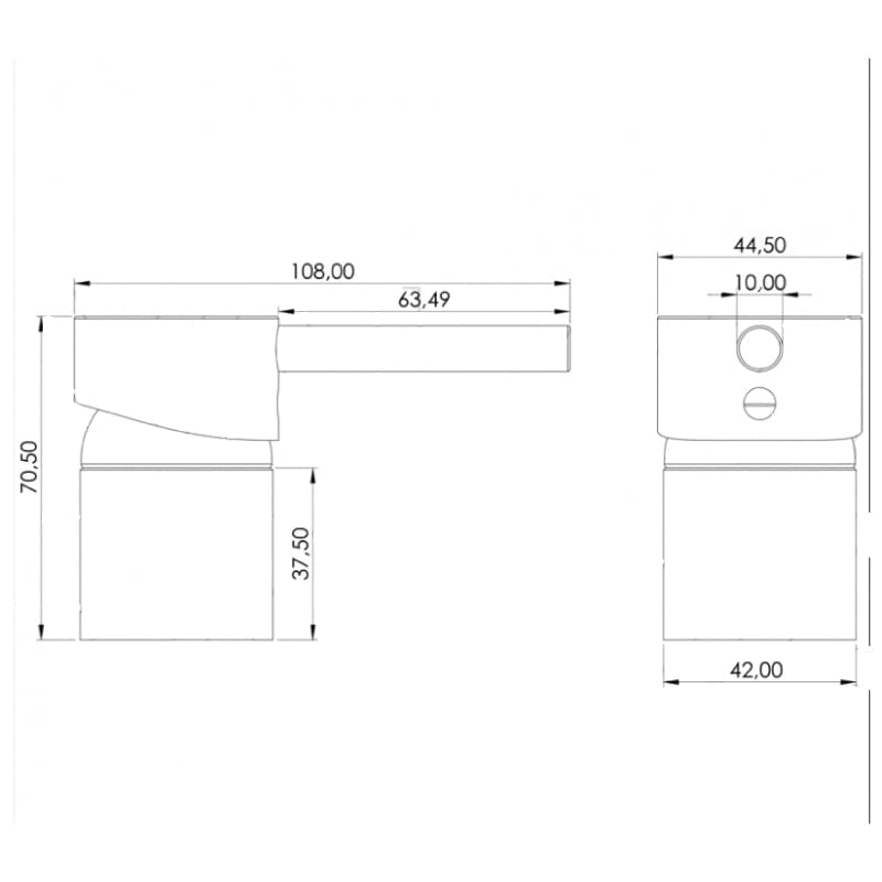 Grifo lavabo empotrado monomando BORACAY gris - Entorno baño