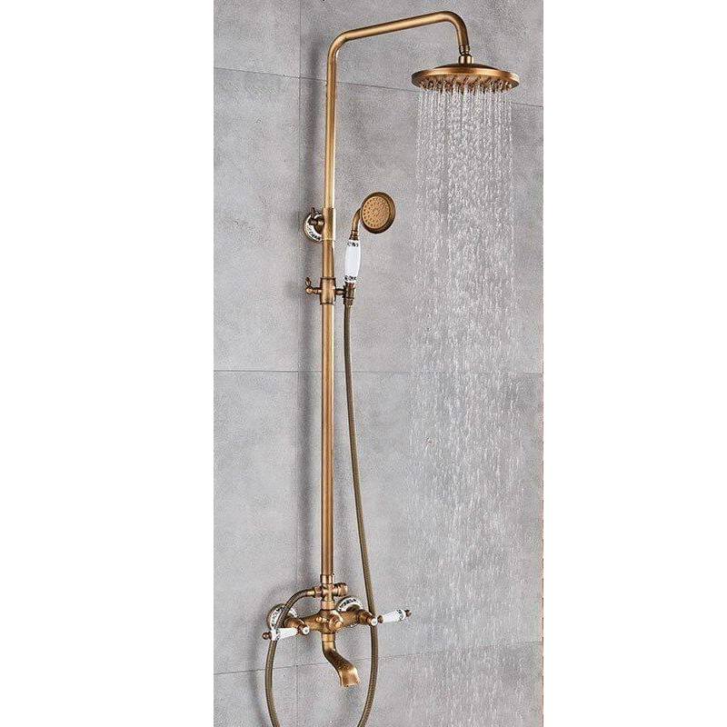 Colonne bain/douche rétro FLORINA or ancien