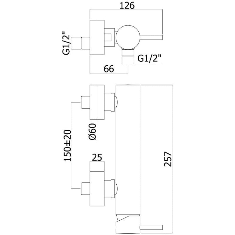 Mitigeur de douche Kronenbach Lima 2.0
