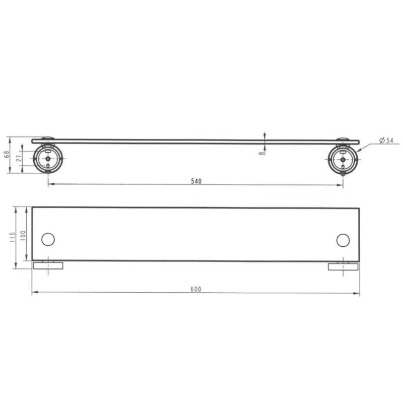 Kronenbach Etagère Radia, Chromé