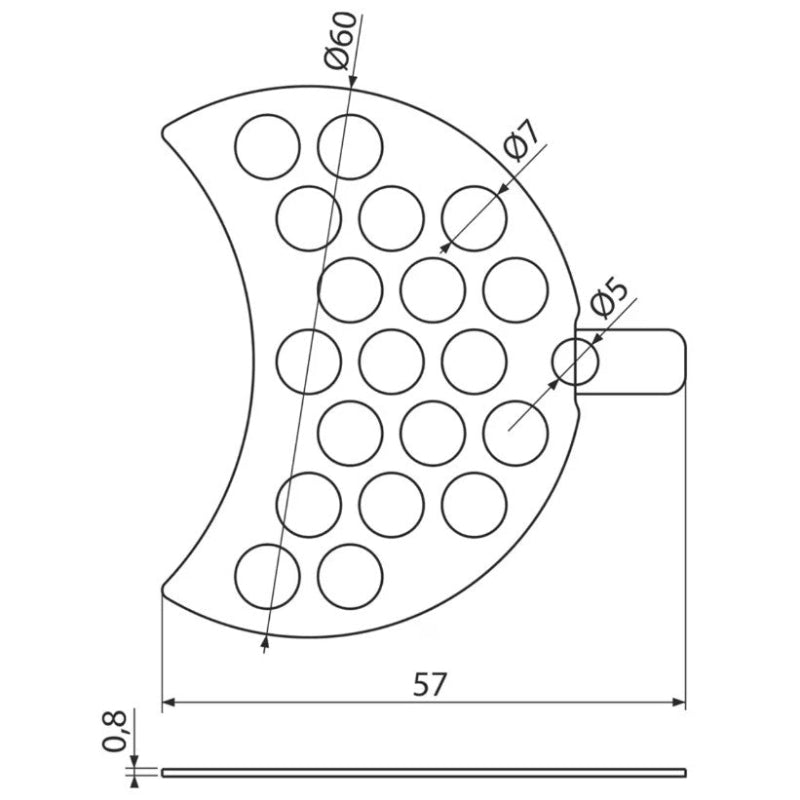 Kronenbach Filtre à cheveux pour caniveau de douche Krontec