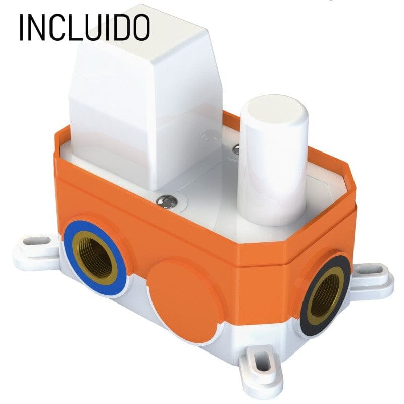 Conjunto de ducha empotrada a pared monomando TELMO dorado cepillado - Entorno baño