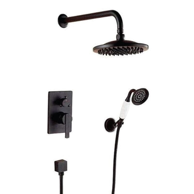 Conjunto de ducha empotrada monomando a pared FLORINA negra - Entorno baño