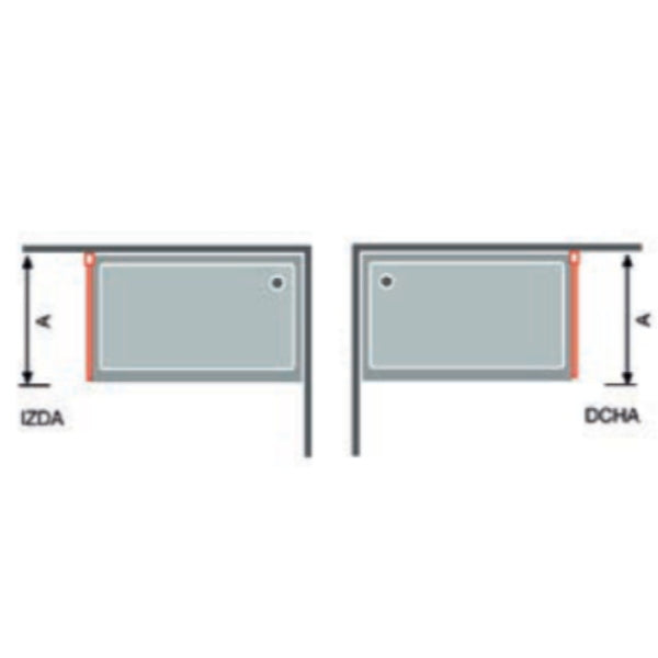 Paroi de douche 2 verres fixes + 2 portes coulissantes S400 verre sérigraphié