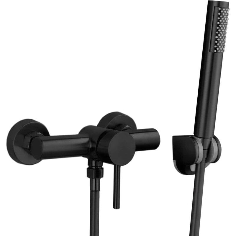 Grifo de ducha monomando QUELLÓN negro mate - Entorno baño