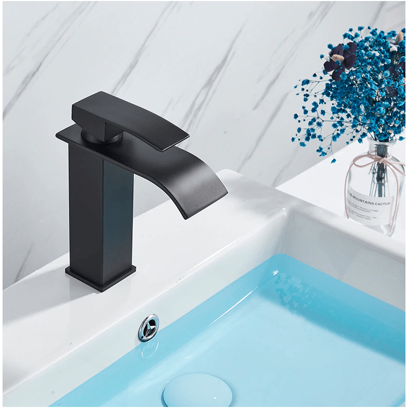 Grifo lavabo monomando ARDALI negro mate - Entorno baño