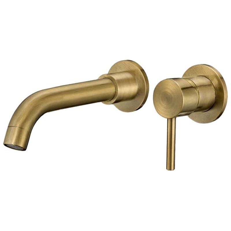 Grifo lavabo empotrado monomando BORACAY dorado envejecido - Entorno baño