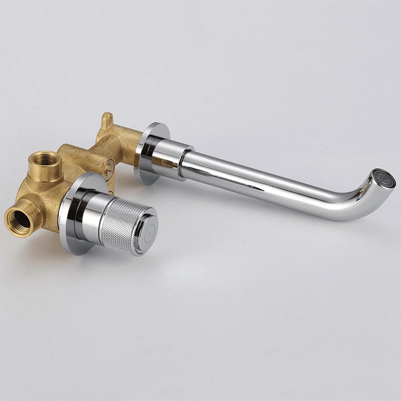 Grifo lavabo empotrado monomando INCA negro mate - Entorno baño