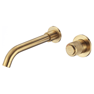 Grifo lavabo empotrado monomando INCA dorado cepillado - Entorno baño