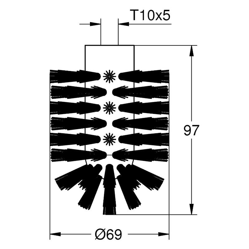 Tête de brosse de rechange GROHE Start