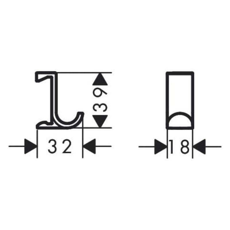hansgrohe WallStoris Planet Edition porte-serviettes large