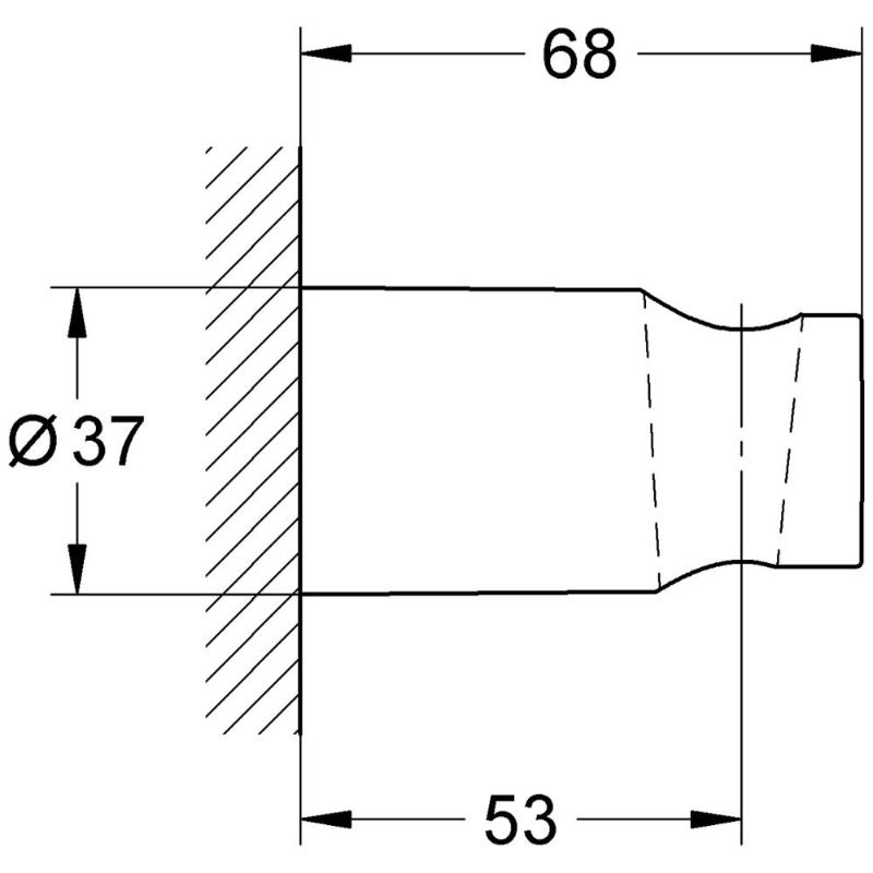 Support de douche mural GROHE Tempesta