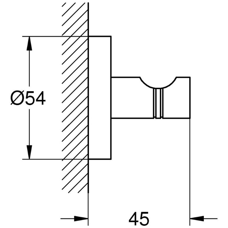 Crochet pour peignoir GROHE Essentials