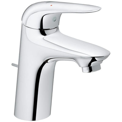 GROHE Eurostyle mitigeur de lavabo DN 15 taille S, béquille fermée en métal, avec garniture de vidage