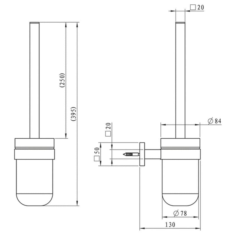 KRONENBACH Quara ensemble de brosses de toilette