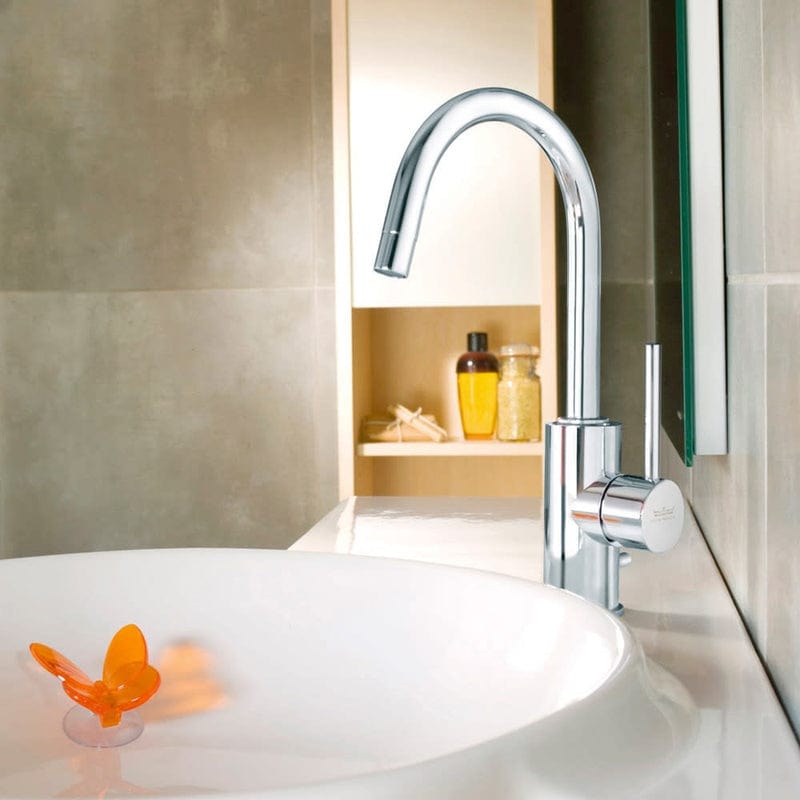 Mitigeur monocommande de lavabo KRONENBACH AQA 2.0 avec bec haut