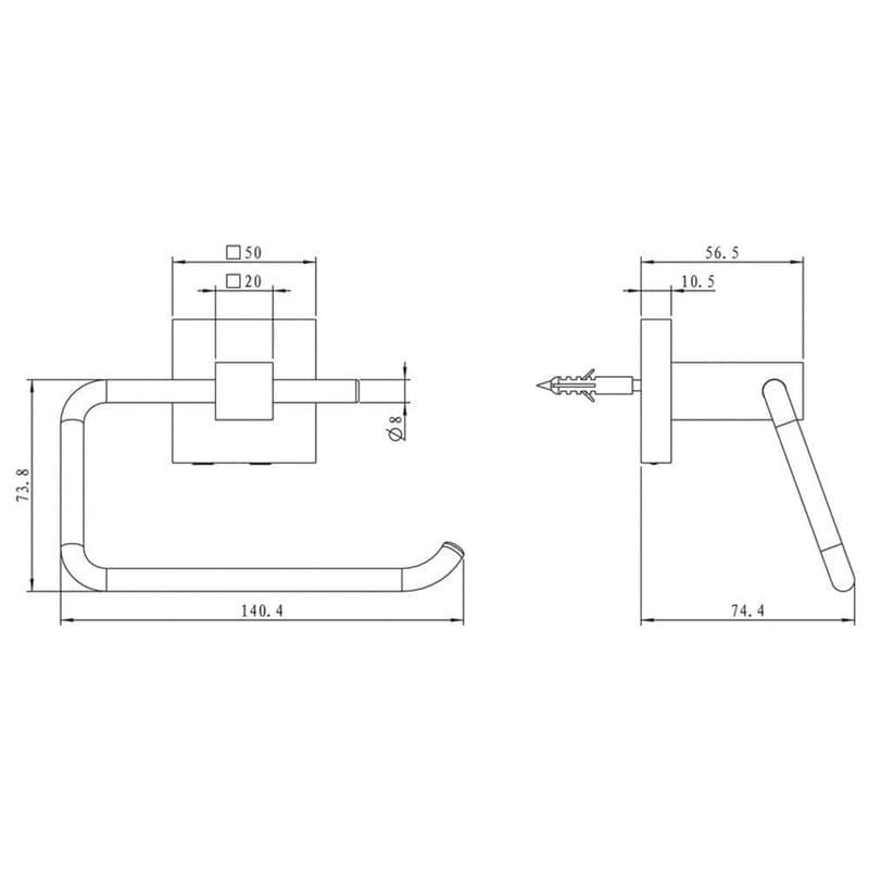 Porte-papier KRONENBACH Quara sans couvercle