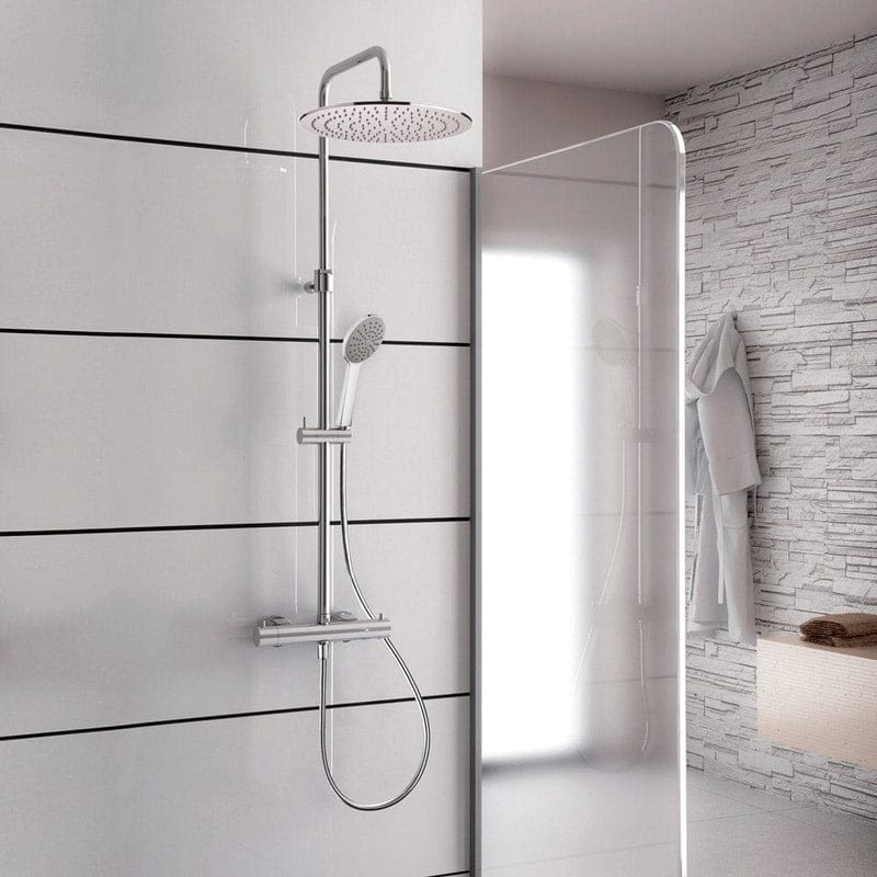 Système de douche apparent KRONENBACH avec thermostat et douche de tête