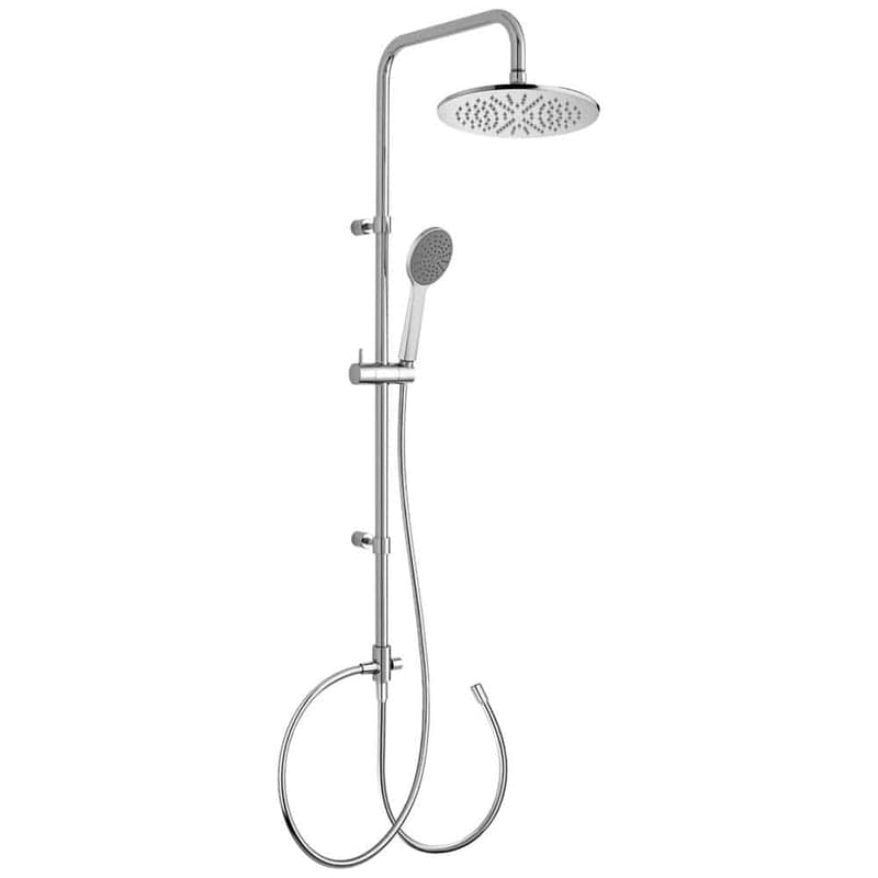 Système de douche KRONENBACH apparent sans robinetterie, avec pomme de douche Ø 22,5 cm, ronde