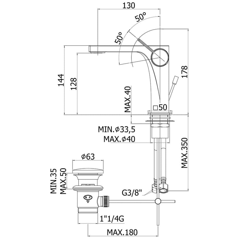 KRONENBACH Krona 2.0 mitigeur de lavabo