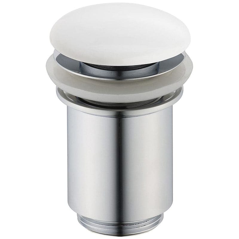 Robinet de vidange KRONENBACH Pop Up rond, long, couvercle en céramique