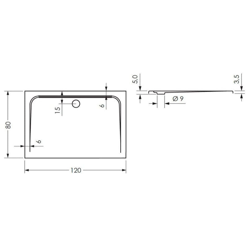 STEINKAMP Plan receveur de douche super plat